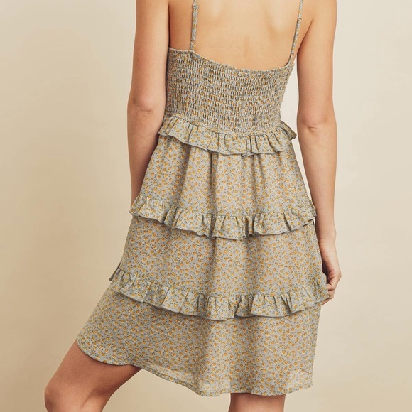 NWT! Ruffle Tiered Mini Dress - Picture 3 of 4